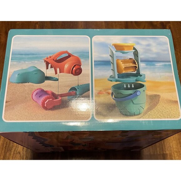 Burgkidz Dinosaur Beach Outdoor Play Set 18 Pieces For Kids Ages 3+ Sand Toys - Picture 4 of 13